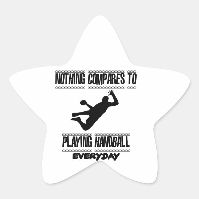 Trending cool Handball designs Star Sticker (Front)