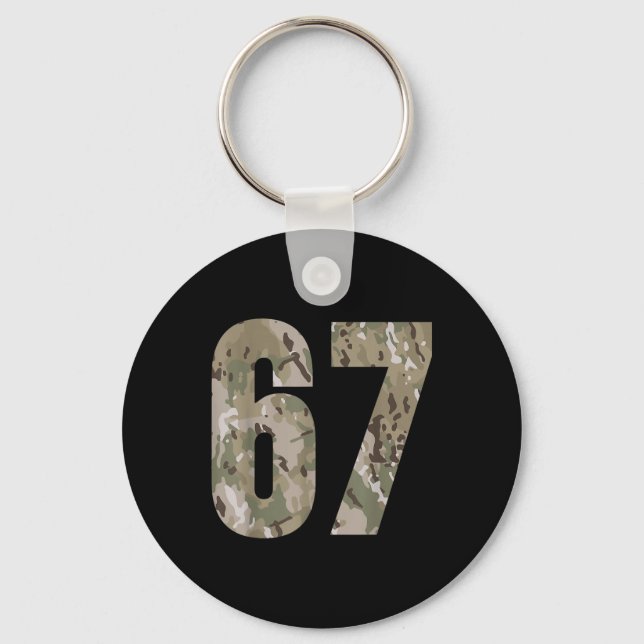 Trending Gen Alpha Six Seven 6 7 Meme Cam Multi Ca Key Ring (Front)
