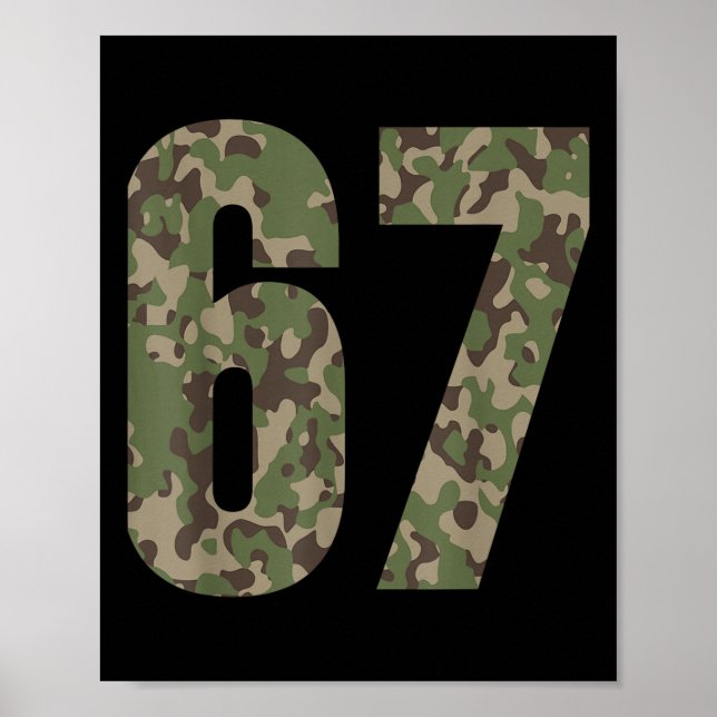 Trending Gen Alpha Six Seven 6 7 Meme Cam Multi Ca Poster (Front)