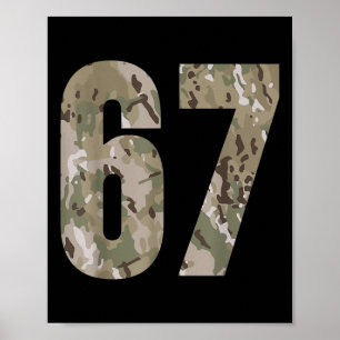 Trending Gen Alpha Six Seven 6 7 Meme Cam Multi Ca Poster