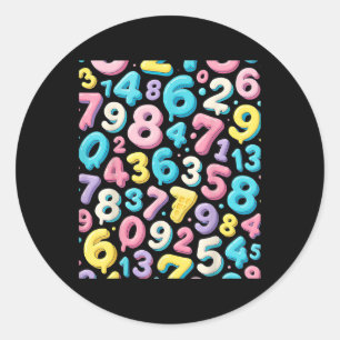 Trending Gen Z Alpha Six Seven 6 7 _8 Classic Round Sticker