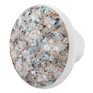 Trending Grey Mauve Pink Marble Granite Pattern Ceramic Knob