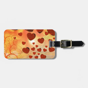 Trending love hearts, accessories. Valentines day Luggage Tag