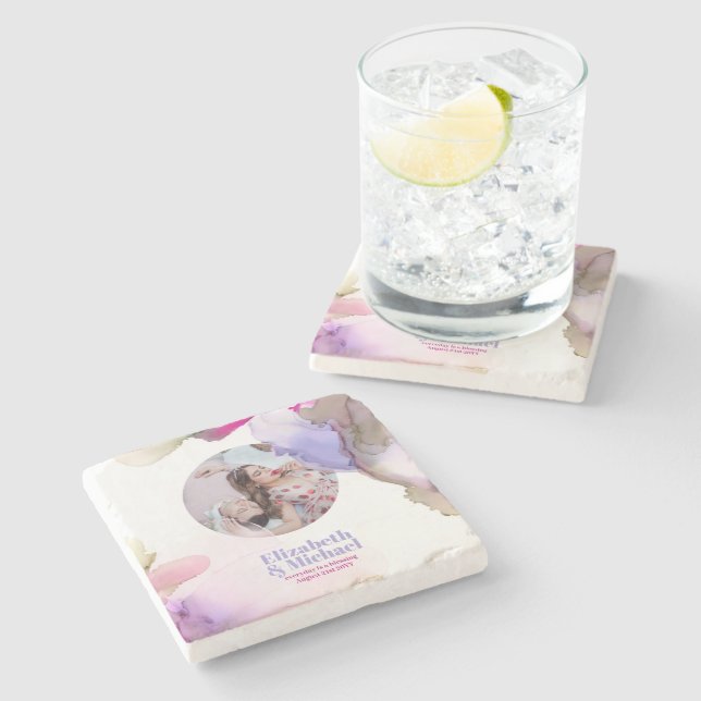 Trending Marble Coaster Moody Watercolor PHOTO (Side)
