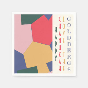 Trending Modern Chanukah Dreidels Napkin