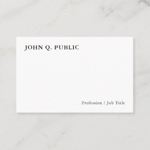 Trending Modern Minimalist Personalised Elegant Business Card