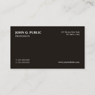 Trending Modern Professional Black White Sleek Business Card