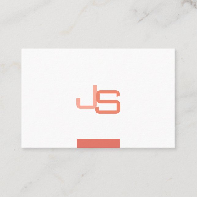 Trending Monogram Modern Elegant Template Business Card (Front)