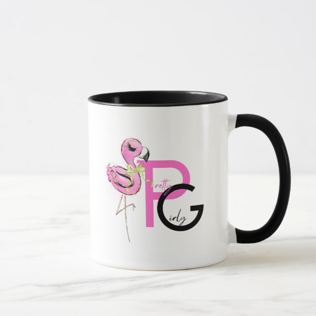 Trending Pretty Girly Fashion Decor Gifts Flamingo Mug (Right)