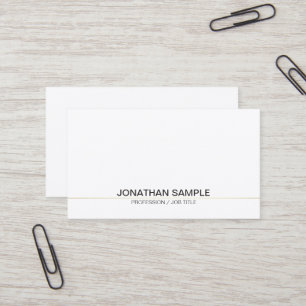 Trending Professional Sophisticated Simple Plain Business Card