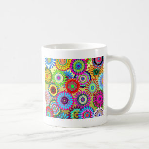 Trending Psychadelic Flower Power Print Accessory Coffee Mug
