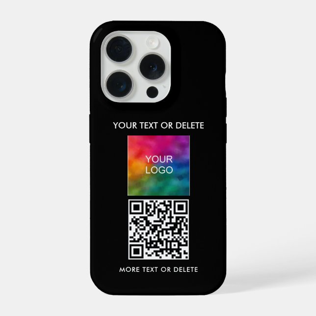 Trending QR Code Upload Logo Custom Template iPhone Case (Back)