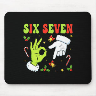 Trending Six Seven Christmas Meme 67 Xmas Funny Ch Mouse Mat