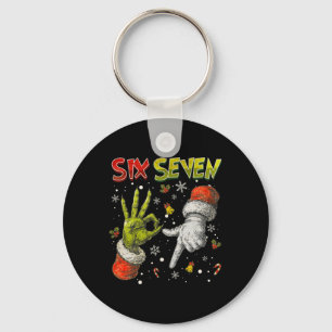 Trending Six Seven Meme Christmas 67 Xmas Men Wome Key Ring