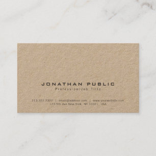 Trending Stylish Modern Premium Kraft Luxe Business Card