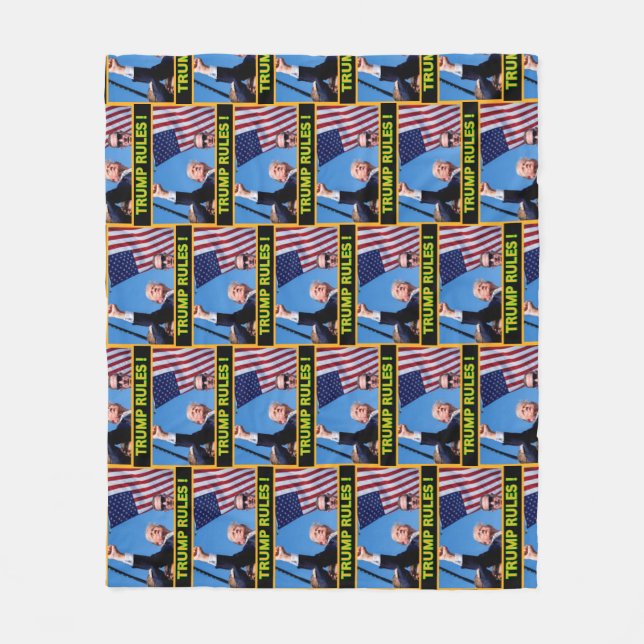 Trending Trump Fleece Blankets | Exclusive Designs (Front)