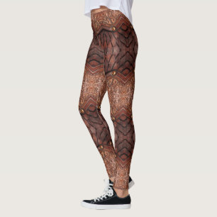 Trending Viking Armor Vest brown  Abstract Leggings