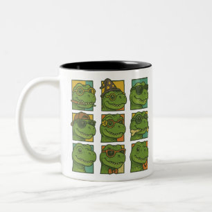 Trendosaurus Rex Two-Tone Coffee Mug