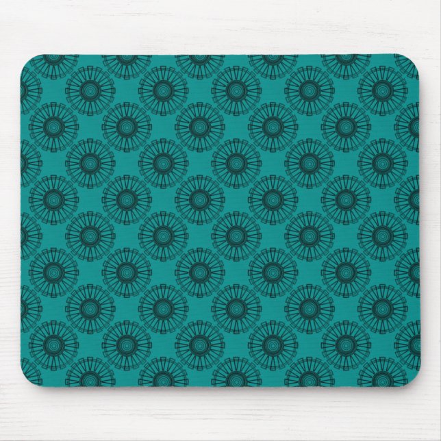 Trendsetter Mousepad, Teal Mouse Mat (Front)