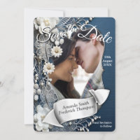 Trendy 3-D Denim Print with Costume Jewellery