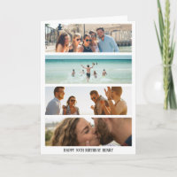 Trendy 4 Photo | Any Age & Name Birthday