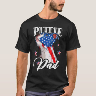 Trendy 4th of July Pittie Dad American Flag Pitbul T-Shirt