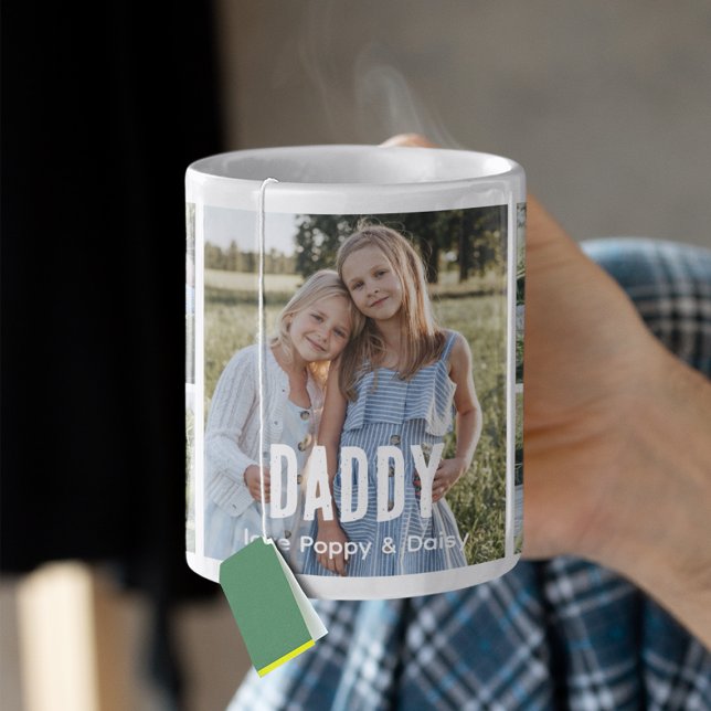 Trendy 5 Photo Collage Daddy Coffee Mug (Creator Uploaded)