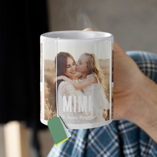 Trendy 5 Photo Collage Mimi Coffee Mug