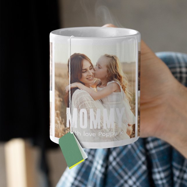 Trendy 5 Photo Collage Mummy Coffee Mug (Creator Uploaded)