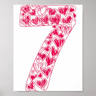 Trendy 6 7 Viral Sketch Heart 67 Cute Valentine Ma Poster