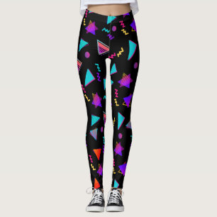 Trendy 80s Black Leggings