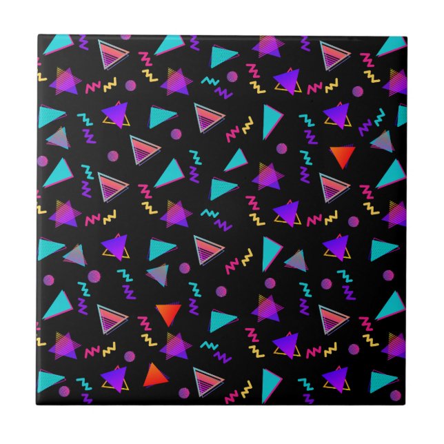 Trendy 80s Black Tile (Front)