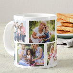 Trendy 8 Picture Masonry Grid White Photo Large Coffee Mug<br><div class="desc">Giant Photo Mug - customised with 8 of your photos. This trendy masonry grid style photo collage includes landscape and portrait formats to give you plenty of choice for placement. The photo template is set up for you to add 8 of your pictures to create a unique keepsake gift for...</div>