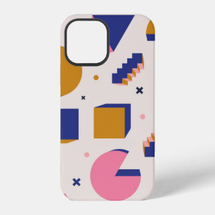 Trendy 90s memphis geometric seamless pattern. Vin iPhone 12 Case
