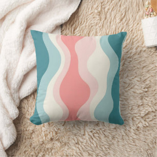 Trendy Abstract Blush Pink Mint Collection Cushion