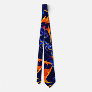 trendy abstract colourful colour swirl tie