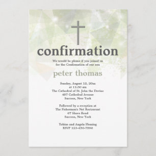 Trendy Abstract Confirmation Invitation