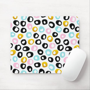 Trendy Abstract Dots Pattern Mouse Mat