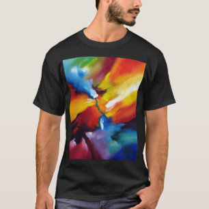 Trendy Abstract Expressionist Painting Modern Art T-Shirt