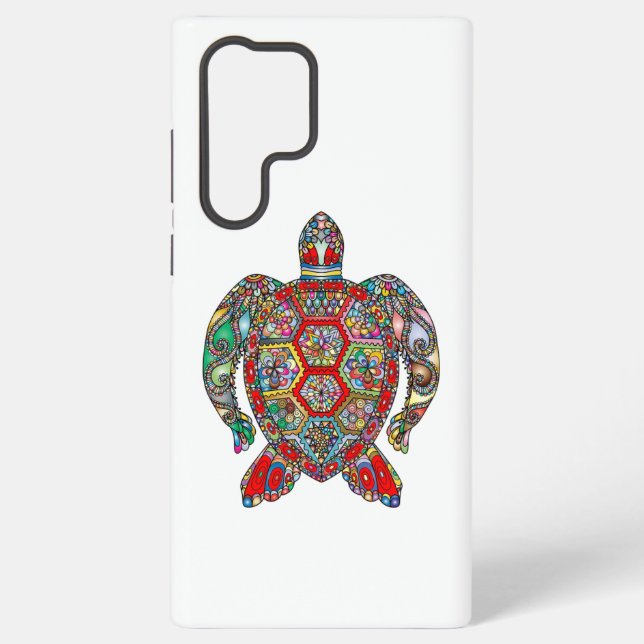  Trendy Abstract Pattern Samsung Galaxy S22 Ultra Case (Back)