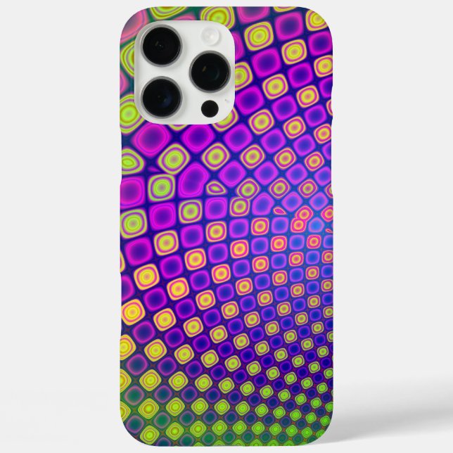 Trendy abstract patterns iPhone case (Back)