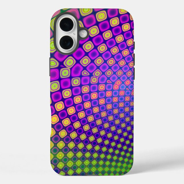 Trendy abstract patterns iPhone case (Back)