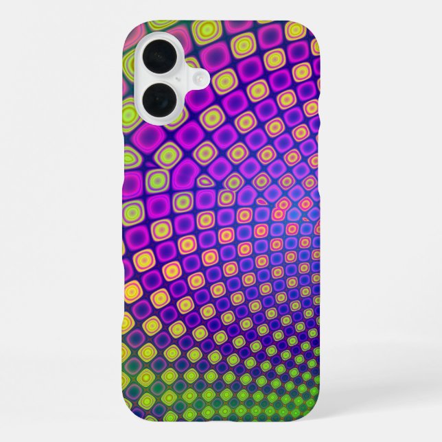 Trendy abstract patterns iPhone case (Back)