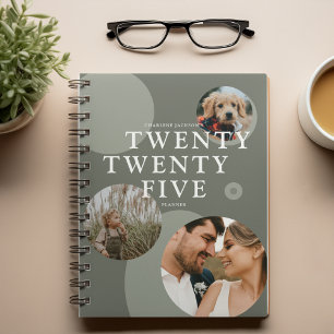 Trendy Abstract Photo Collage 2025 Planner