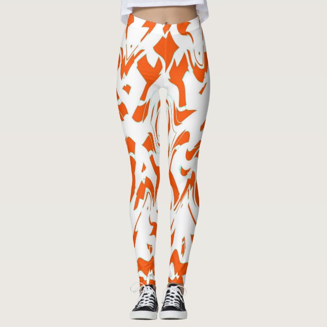 Trendy abstract "Ratti_Creative_Arts" Leggings (Front)