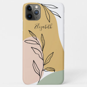 Trendy Abstract Shapes Personalised iPhone 11 Pro Max Case