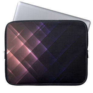Trendy Abstract Shiny Neon Lights Laptop Sleeve