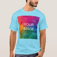 Trendy Add Your Image Logo Photo Template Blue