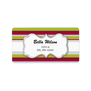 trendy address label
