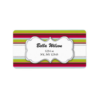 trendy address label